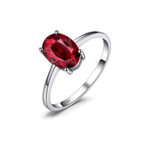 ❤️ 1.67ct Natural Garnet Ring - 925 Sterling Silver - Picture 4 of 6